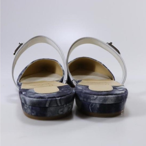 Christian Louboutin Denim Flat Mules - Picture 3 of 5